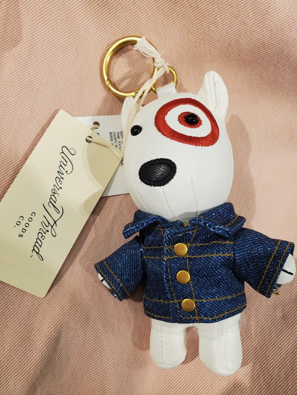 Universal Thread Target Bullseye Denim Jean Jacket Bag Charm